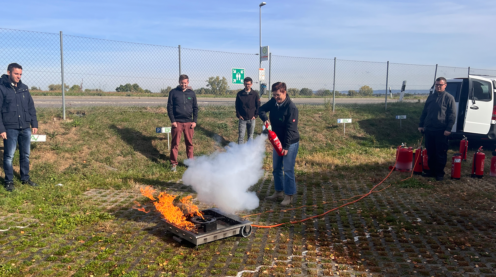 Team-Feuerloeschuebung